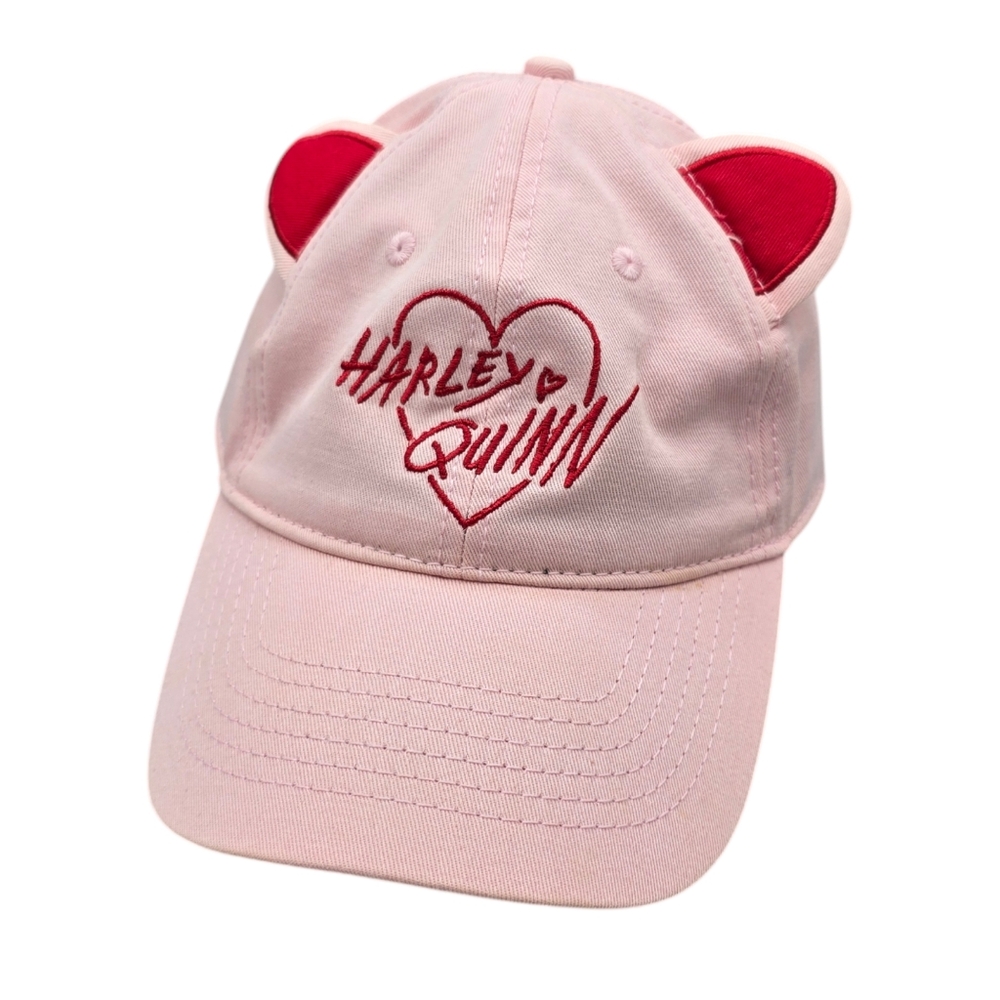 DC Birds of Prey Harley Quinn Pink Ears Strapback Hat
